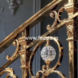 Premium Brass Crystal Railing Ideas CR-0170