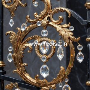 Designer Brass Crystal Railings for Home Projects CR-0184