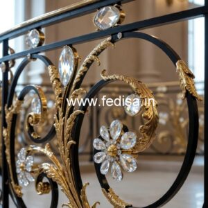 Stylish Brass Crystal Railings for Luxury Interiors CR-0187