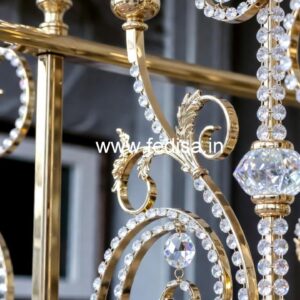 Luxury Brass Crystal Railings for Home Styling CR-0188