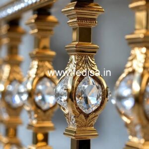 Elegant Brass Crystal Railings for Modern Homes CR-0190