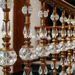 Stylish Brass Crystal Railings for Decor CR-0191