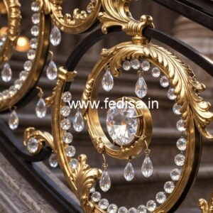 Luxury Brass Crystal Railings for Interior Inspiration CR-0192