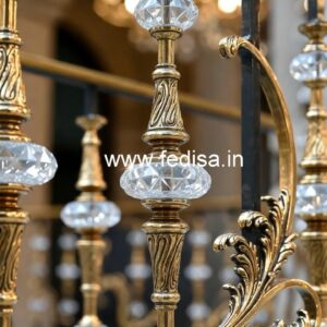 Premium Brass Crystal Railing for Luxury Interiors CR-0198