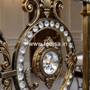 Custom Brass Crystal Railing Designs CR-0205