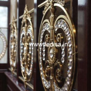 Stylish Brass Crystal Railing for Interiors CR-0214