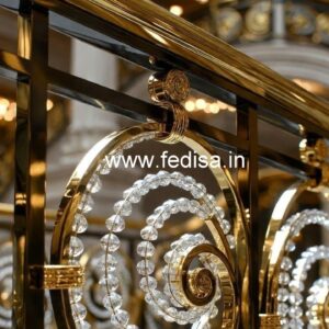 Designer Brass Crystal Staircase Concepts CR-0217