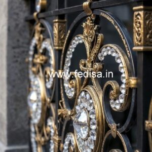 Premium Brass Crystal Railing for Home Decor CR-0224