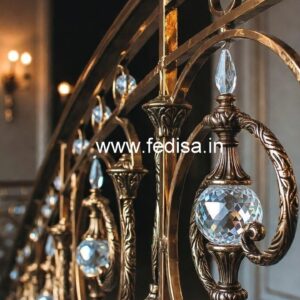 Premium Brass Crystal Staircase Designs CR-0228
