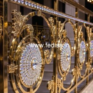High-End Brass Crystal Railing for Villas CR-0232