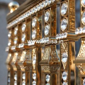Luxury Brass Crystal Railings for Apartments CR-0237