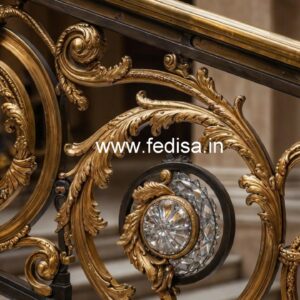Elegant Brass Crystal Railings for Decor CR-0248