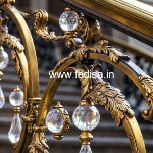 Premium Brass Crystal Railings for Projects CR-0250