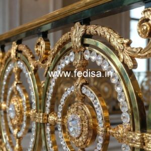Best Brass Crystal Railings for Luxury Homes CR-0254