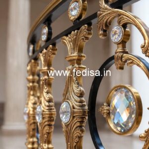 Elegant Brass Crystal Staircase Inspiration CR-0256