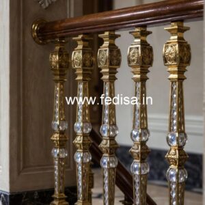 Premium Brass Crystal Railings for Interior Design CR-0261