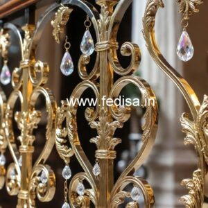 Premium Brass Crystal Railings for Homes CR-0263