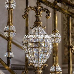 Premium Brass Crystal Railings for Decor CR-0267
