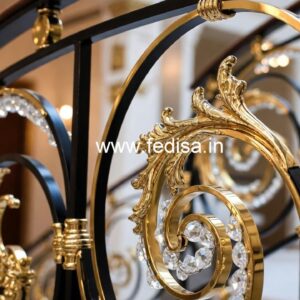 Designer Brass Crystal Railings for Home Decor CR-0269
