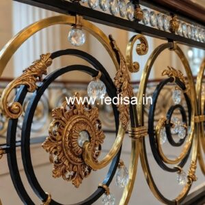 Luxury Brass Crystal Railings for Staircases CR-0273