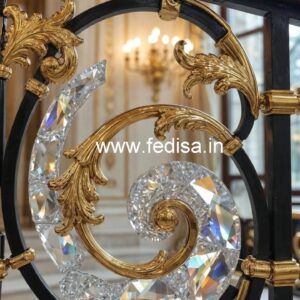 Premium Brass Crystal Railings for Home Design CR-0275