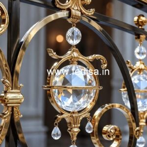Best Brass Crystal Railing Ideas for Luxury Homes CR-0277