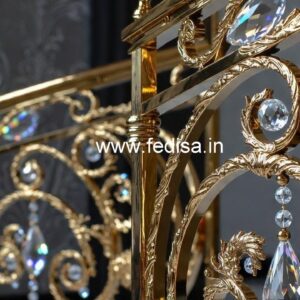 Premium Brass Crystal Railings for Modern Interiors CR-0281