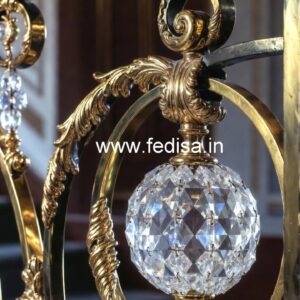 Elegant Brass Crystal Railings for Dream Homes CR-0288