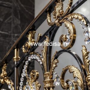 Premium Brass Crystal Railings for Stylish Interiors CR-0289