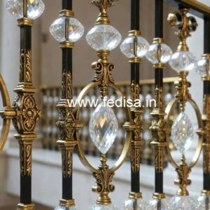 Designer Brass Crystal Railings for Dream Homes CR-0295