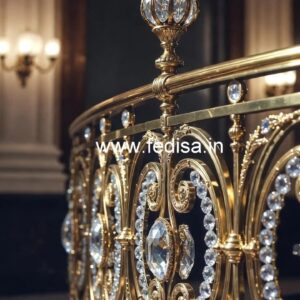 Luxury Brass Crystal Railings for Modern Living CR-0296