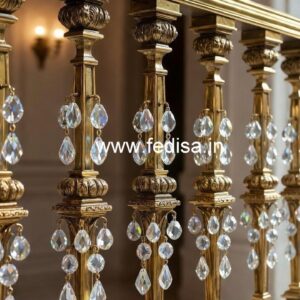 Royal Brass Crystal Staircase Railing Designs CR-0313