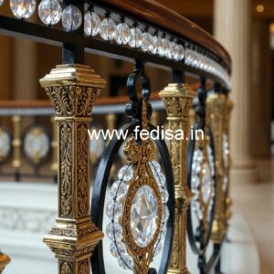 Decorative Brass Crystal Railing Ideas CR-0314