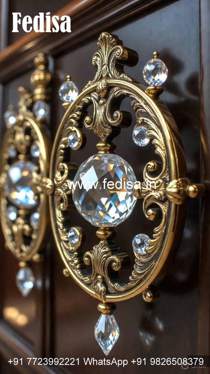 Handmade Brass Crystal Railing Designs CR-0315