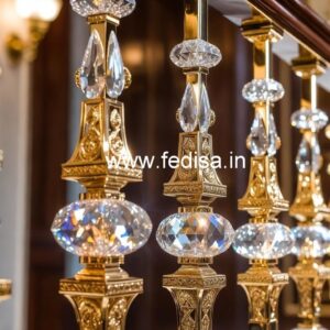 Modern Luxury Brass Crystal Railings CR-0317