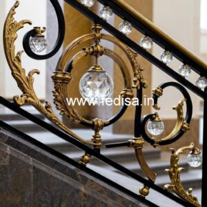 Luxury Interior Railings with Brass Crystal CR-0332