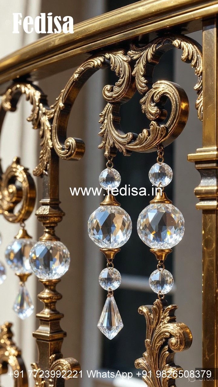 Classic Home Brass Crystal Railings CR-0335
