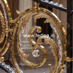 Luxury Brass Railings with Crystal Detailing CR-0341