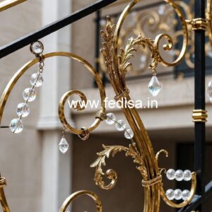 Fancy Brass Crystal Railing Designs CR-0345