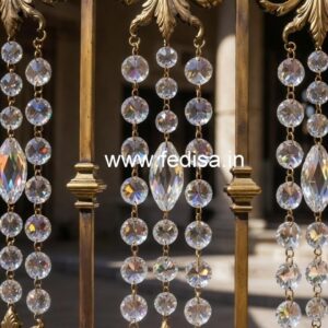 Luxury Interior Decor with Brass Crystal Railings CR-0346