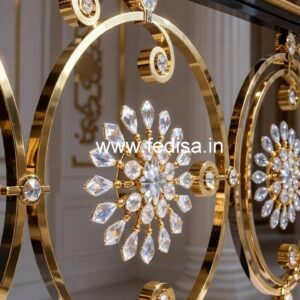 Antique Brass Crystal Railing Designs CR-0351