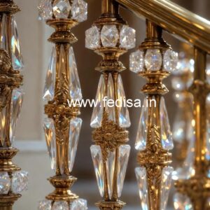 Designer Luxury Brass Crystal Railings CR-0355