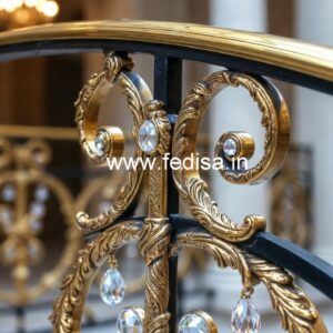 Luxury Home Decor Brass Crystal Railings CR-0360