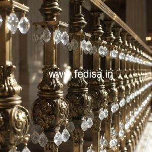 Classic Luxury Brass Crystal Railings CR-0364