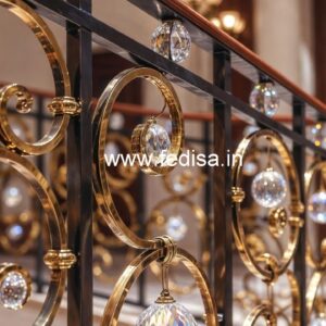 Premium Home Brass Crystal Railings CR-0370