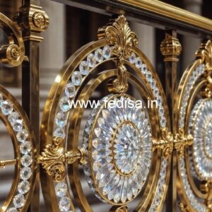 Brass Crystal Railings for Modern Homes CR-0372