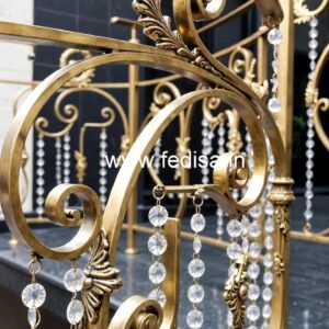 Elegant Home Decor Brass Crystal Railings CR-0373