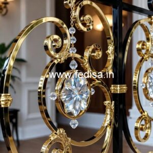 Unique Interior Brass Crystal Railings CR-0377