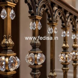 Premium Decorative Brass Crystal Railings CR-0378