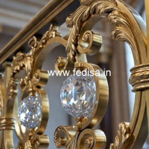 Premium Quality Crystal Brass Railings CR-0388
